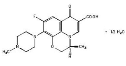 LEVAQUIN (levofloxacin) Structural Formula Illustration