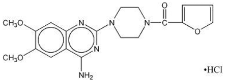 Minipress® (prazosin hydrochloride) Structural Formula Illustration