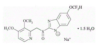 PROTONIX (pantoprazole sodium) Structural Formula Illustration